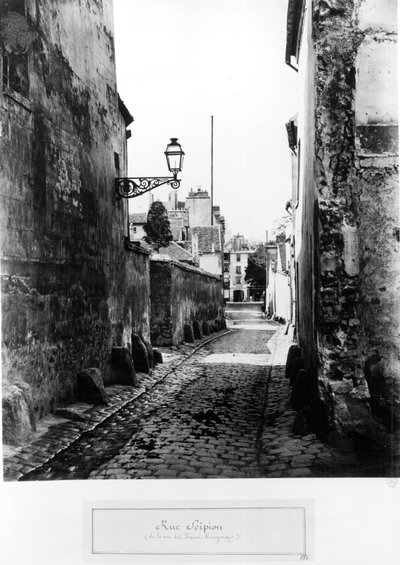 Rue de Scipion, depuis la Rue des Francs-Bourgeois, Paris - Charles Marville